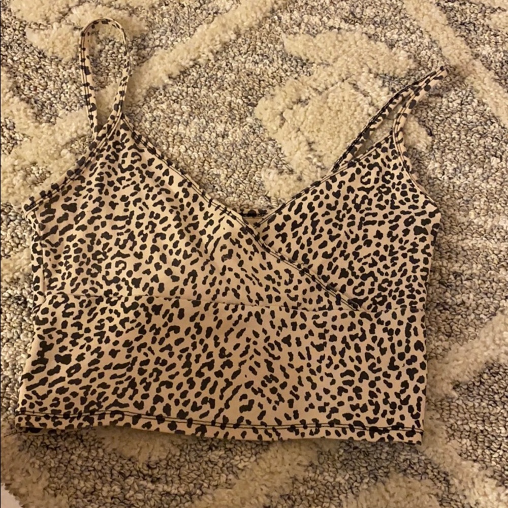 Cheetah print tank top